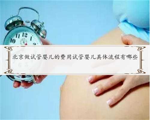 北京做试管婴儿的费用试管婴儿具体流程有哪些
